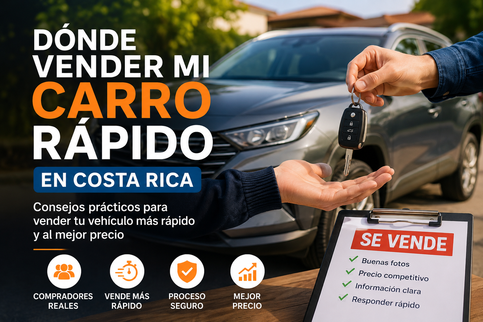 Dónde Vender mi Carro Rápido en Costa Rica en 2026