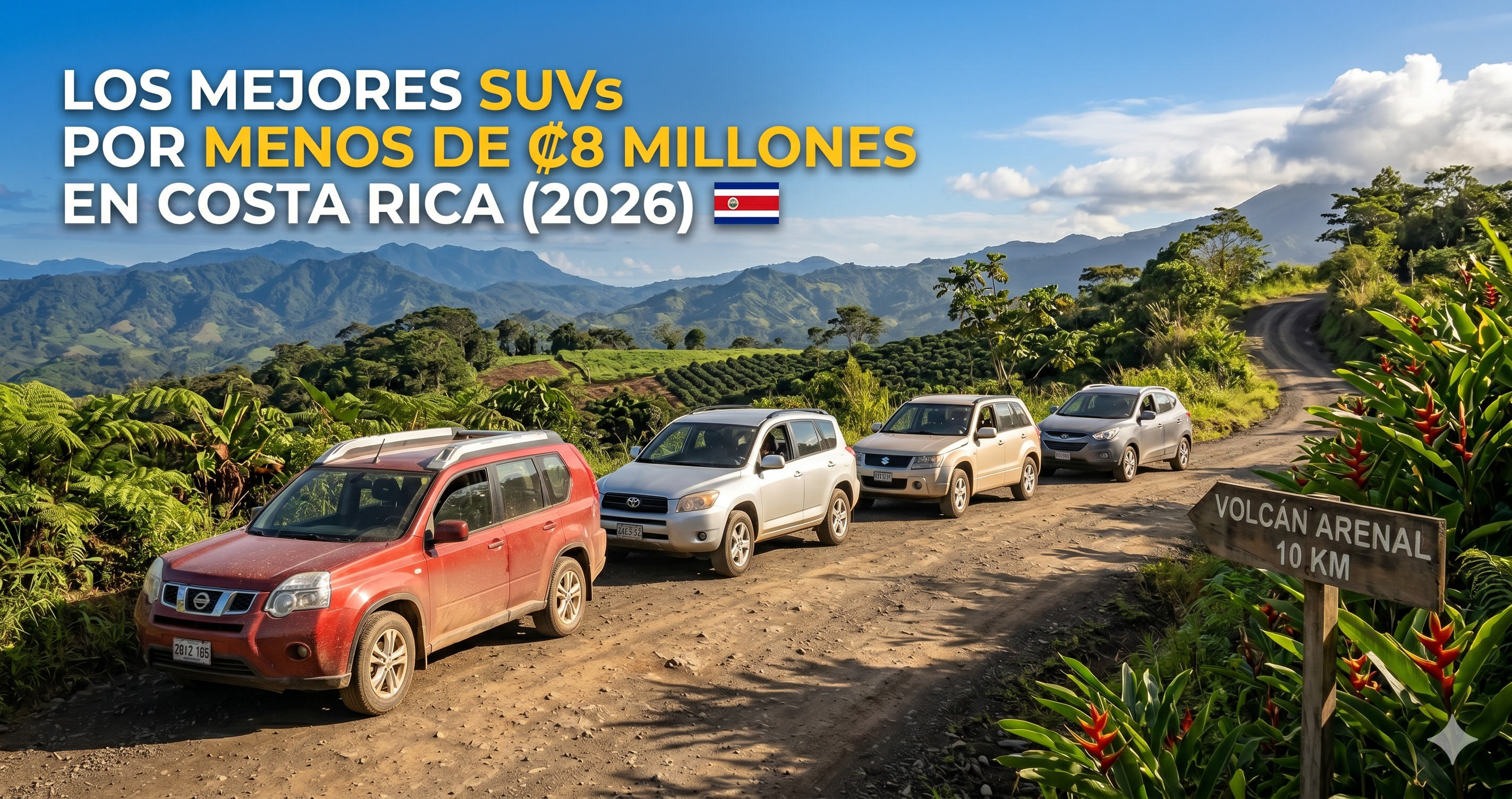 Los Mejores SUVs por Menos de ₡8 Millones en Costa Rica (2026)
