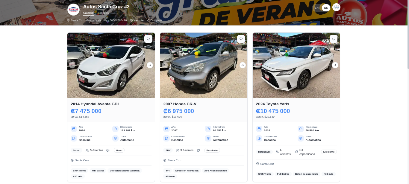 Carros usados en Santa Cruz Guanacaste: qué revisar antes de comprar en 2026