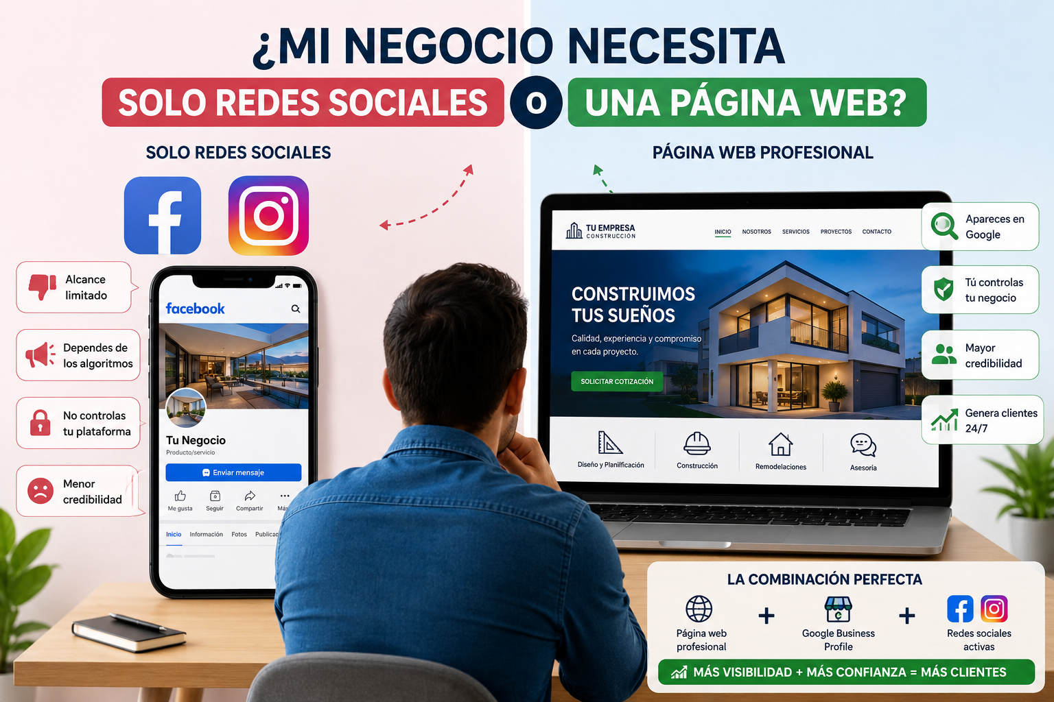 Does my business need a website or just social media? 