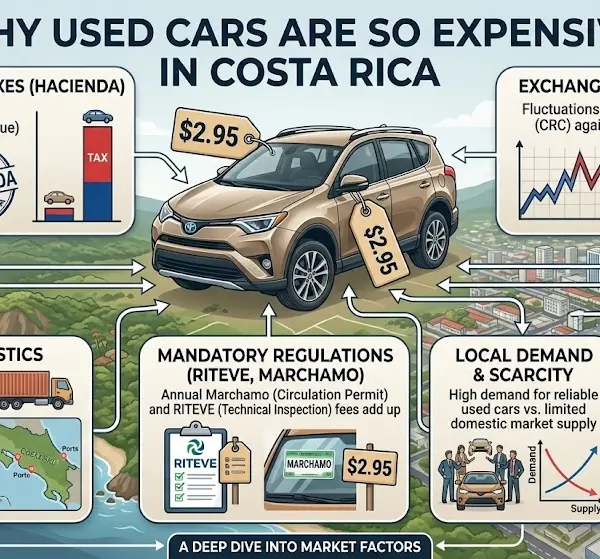 Why Used Cars Are So Expensive in Costa Rica