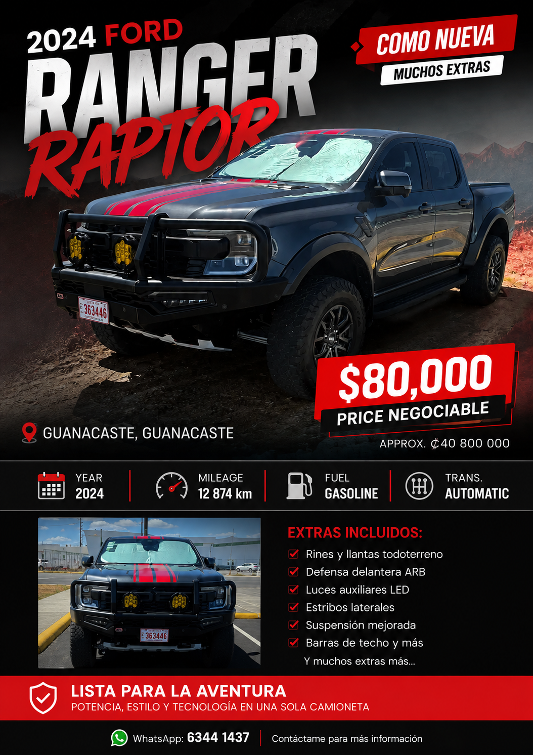 Why the 2024 Ford Ranger Raptor Is One of the Best Trucks to Own in Costa Rica
