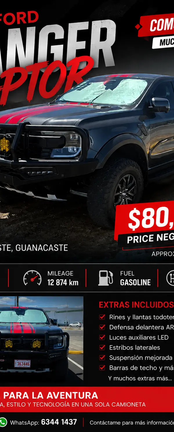 Why the 2024 Ford Ranger Raptor Is One of the Best Trucks to Own in Costa Rica