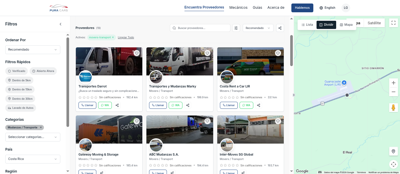 Encuentre tours, transporte y taxis verificados en Costa Rica