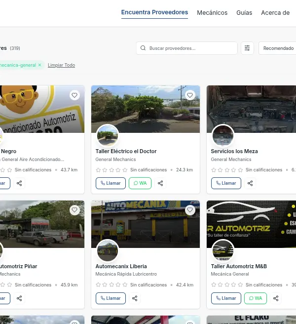Mechanics in Guanacaste | Find a mechanic near you