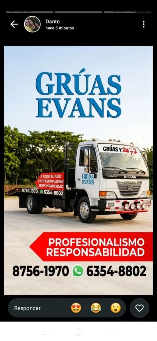 Transporte y Grúa Evans