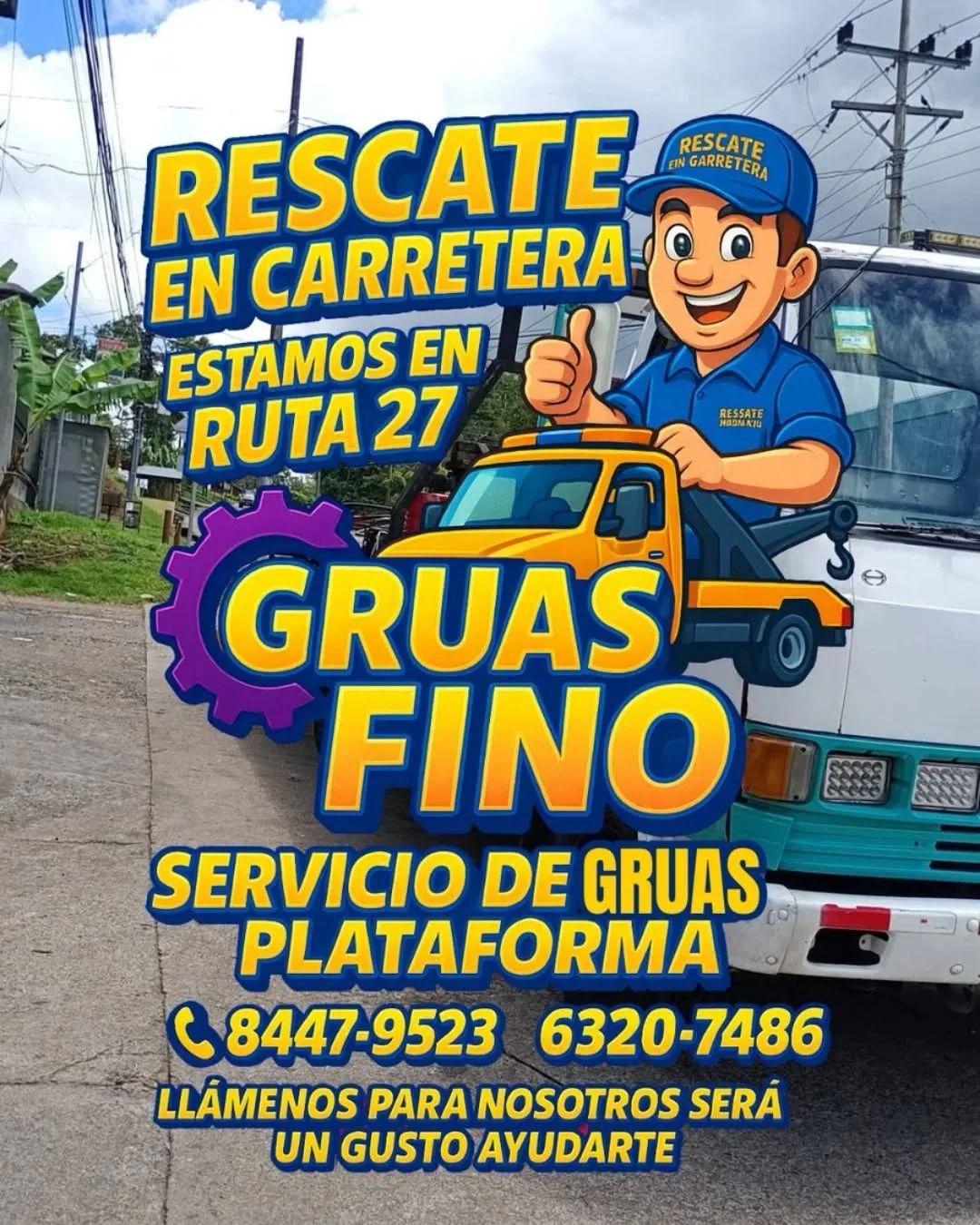 Gruas Fino Atenas asistencia vial ruta 27 1