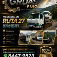 Gruas Fino Atenas asistencia vial ruta 27