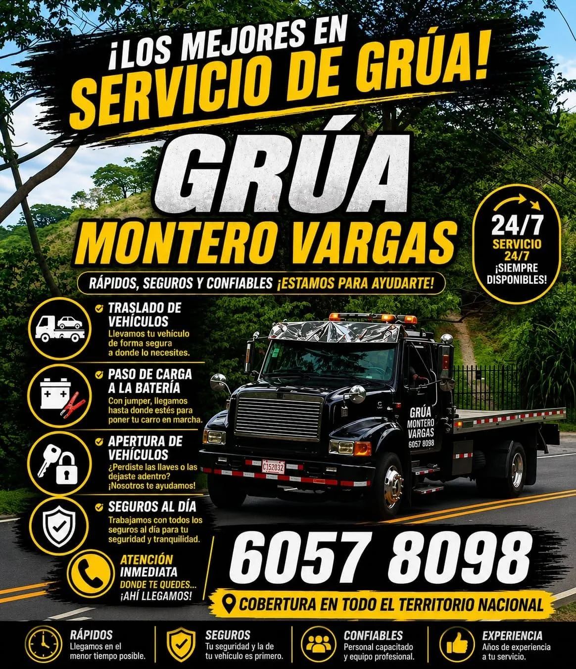 Grúas y Transportes Montero Vargas